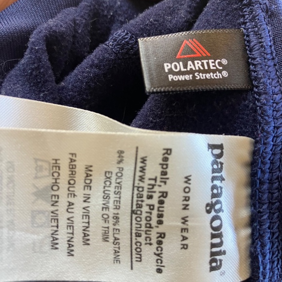 Patagonia Navy Polartec Fleece Leggings – Women’s XS - Picture 13 of 13